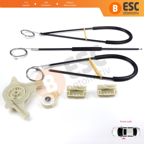 Mercedes Vito Viano Mixto MK2 W639 2003-2010 6397200046 İçin Ön Sol Kapı Cam Kriko Tamir Seti