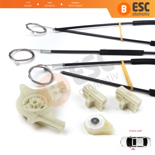 Mercedes Vito Viano Mixto MK2 W639 2003-2010 6397200046 İçin Ön Sol Kapı Cam Kriko Tamir Seti