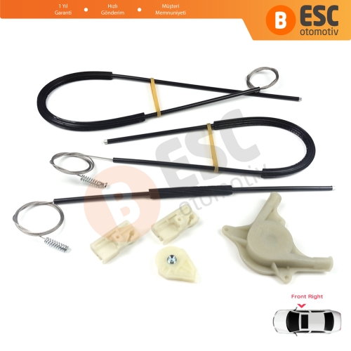 Mercedes Vito Viano Mixto MK2 W639 2003-2010 6397200146 İçin Ön Sağ Kapı Cam Kriko Tamir Seti