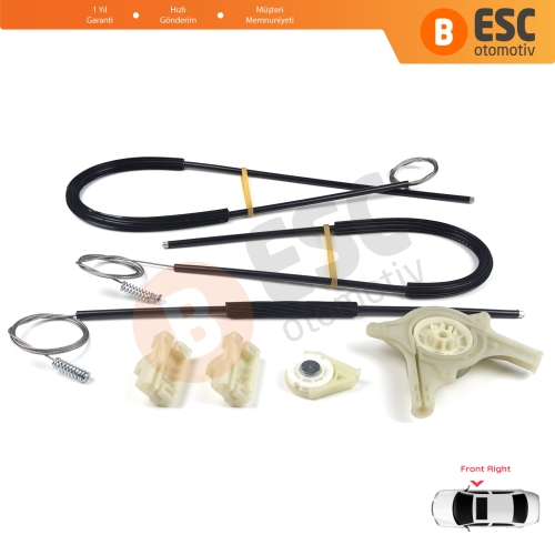 Mercedes Vito Viano Mixto MK2 W639 2003-2010 6397200146 İçin Ön Sağ Kapı Cam Kriko Tamir Seti