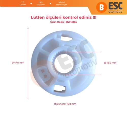 VW Golf 4 Passat İçin Sağ Arka Cam KrikoTamir Makarası