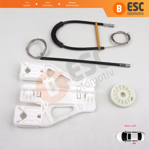 Audi A4 S4 B8 8K 8KH 8K5 8K2 2008-2015 4/5 Kapı 8K0839461 İçin Elektrikli Arka Sol Cam Kriko Tamir Seti