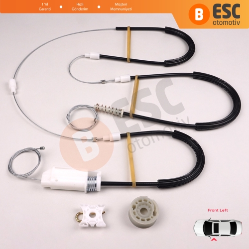 BMW Z4 E85/E86 2002-2008 2-Kapı Roadster Coupe Convertible 51337198909 İçin Sol Cam Kriko Tamir Seti