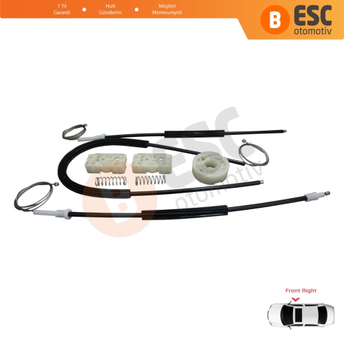 Citroen C4 Picasso MK1 UD Grand UA 2006-2013 MPV 9222CT İçin Elektrikli Ön Sağ Cam Kriko Tamir Seti