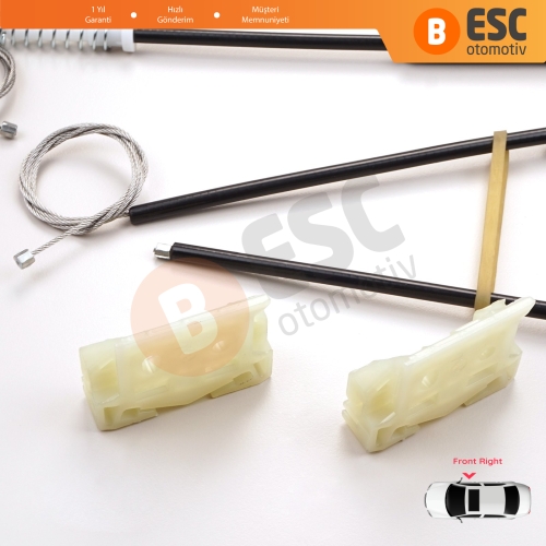 Citroen C4 Picasso MK1 UD Grand UA 2006-2013 MPV 9222CT İçin Elektrikli Ön Sağ Cam Kriko Tamir Seti