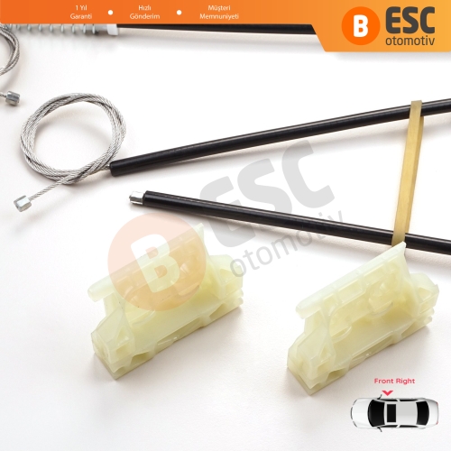 Citroen C4 Picasso MK1 UD Grand UA 2006-2013 MPV 9222CT İçin Elektrikli Ön Sağ Cam Kriko Tamir Seti