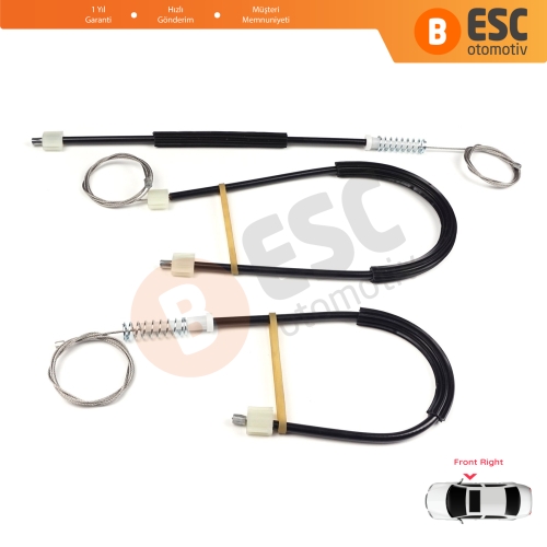 Opel Astra J P10 MK6 2009-2016 4/5 Kapı 13350759 İçin Ön Sağ Kapı Cam Kriko Tamir Seti