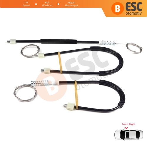 Opel Astra J P10 MK6 2009-2016 4/5 Kapı 13350759 İçin Ön Sağ Kapı Cam Kriko Tamir Seti