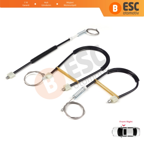 Opel Astra J P10 MK6 2009-2016 4/5 Kapı 13350759 İçin Ön Sağ Kapı Cam Kriko Tamir Seti