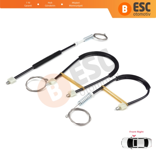 Opel Astra J P10 MK6 2009-2016 4/5 Kapı 13350759 İçin Ön Sağ Kapı Cam Kriko Tamir Seti