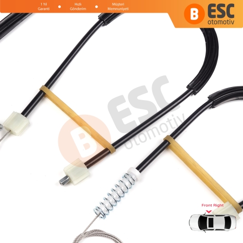 Opel Astra J P10 MK6 2009-2016 4/5 Kapı 13350759 İçin Ön Sağ Kapı Cam Kriko Tamir Seti