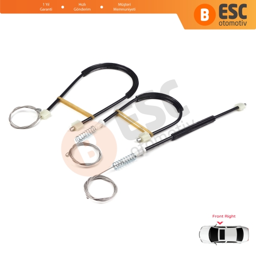 Opel Astra J P10 MK6 2009-2016 4/5 Kapı 13350759 İçin Ön Sağ Kapı Cam Kriko Tamir Seti