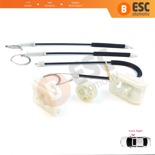 Opel Astra J P10 MK6 2009-2016 4/5 Kapı 13350759 İçin Ön Sağ Kapı Cam Kriko Tamir Seti