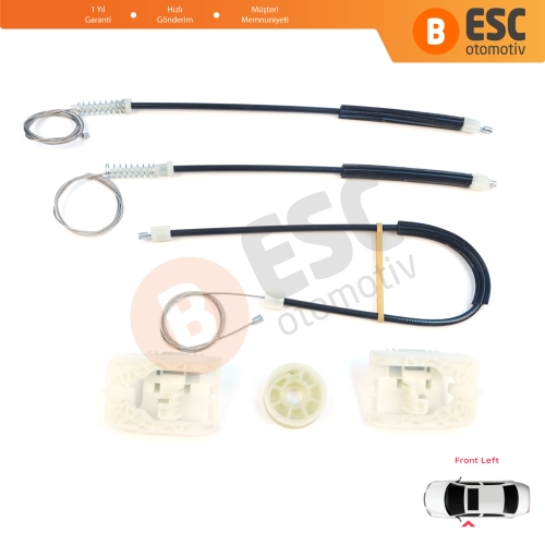  Opel Astra J P10 MK6 2009-2016 4/5 Kapı 13350757 İçin Ön Sol Kapı Cam Kriko Tamir Seti