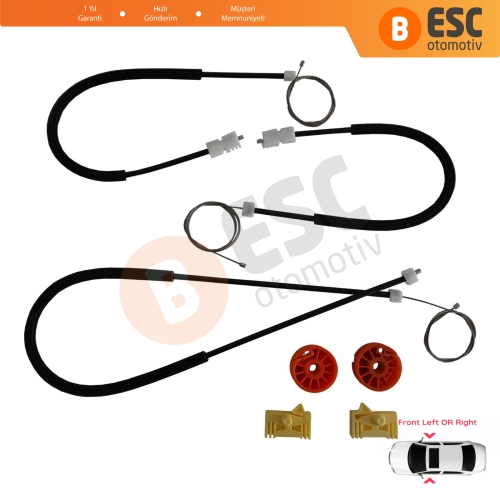 Citroen C3 Pluriel MK1 Cabrio Convertible 2003-2010 9221P1 9222N9 İçin Elektrikli Ön Sağ veya Sol Cam Kriko Tamir Seti