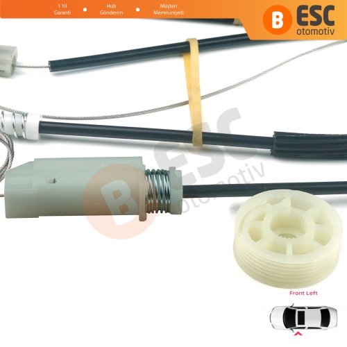 Audi TT MK2 8J3 8J9 2006-2014 2-Kapı Coupe Convertible 8J0837461 İçin Sol Kapı Cam Kriko Tamir Seti