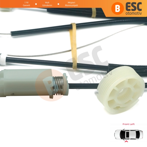 Audi TT MK2 8J3 8J9 2006-2014 2-Kapı Coupe Convertible 8J0837461 İçin Sol Kapı Cam Kriko Tamir Seti