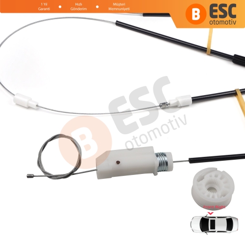 Mercedes CLK Class MK2 W209 C209 A209 2002-2009 2-Kapı Coupe Convertible A2097200846 İçin Ön Sağ Kapı Cam Kriko Tamir Seti