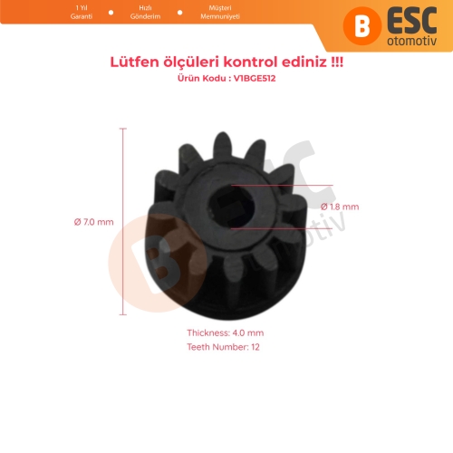 BMW İçin Cluster Tacho E1 12 Diş Kilometre Dişlisi