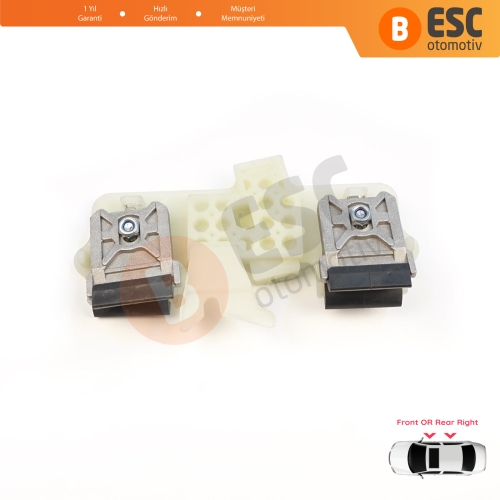 Ford Fiesta MK6 CB1 CCN JA8 JR8 2008-2017 4/5 Kapı 1568365 1567309 İçin Sağ Kapı Cam Kriko Tamir Klipsi