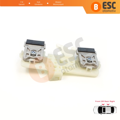 Ford Fiesta MK6 CB1 CCN JA8 JR8 2008-2017 4/5 Kapı 1568365 1567309 İçin Sağ Kapı Cam Kriko Tamir Klipsi