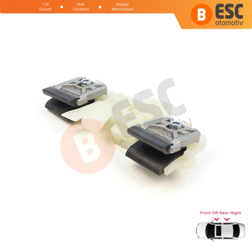 Ford Fiesta MK6 CB1 CCN JA8 JR8 2008-2017 4/5 Kapı 1568365 1567309 İçin Sağ Kapı Cam Kriko Tamir Klipsi