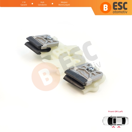 Ford Fiesta MK6 CB1 CCN JA8 JR8 2008-2017 4/5 Kapı 1573811 1568451 İçin Sol Kapı Cam Kriko Tamir Klipsi