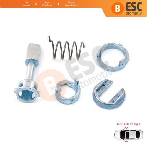 Skoda Fabia MK1 6Y Octavia MK1 1U 1U0837167 İçin Ön Kapı Kilidi Tamir Seti 45 mm