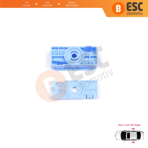 Porsche Carrera 911 996 997 1997-2013 2-Kapı Coupe Convertible İçin Elektrikli Arka Cam Kriko Tamir Klipsi